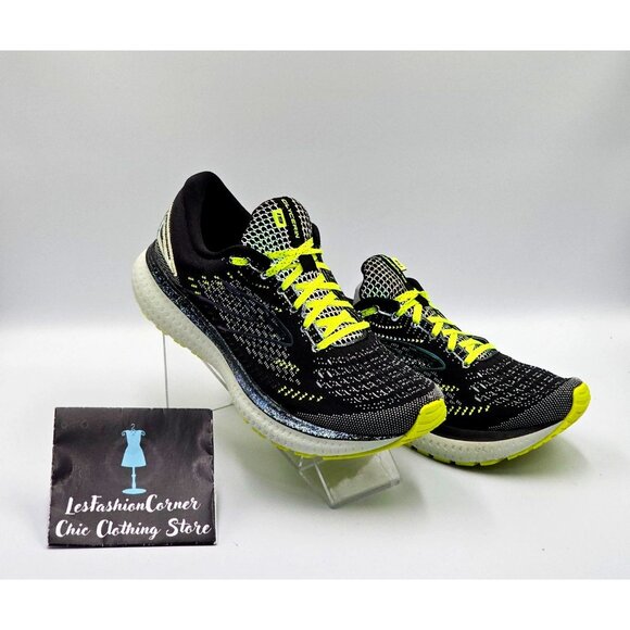 Brooks Women's Black Neon Yellow Carbonite Glycerin 19 Running Shoes Sz 8.5 2487 - Picture 5 of 16